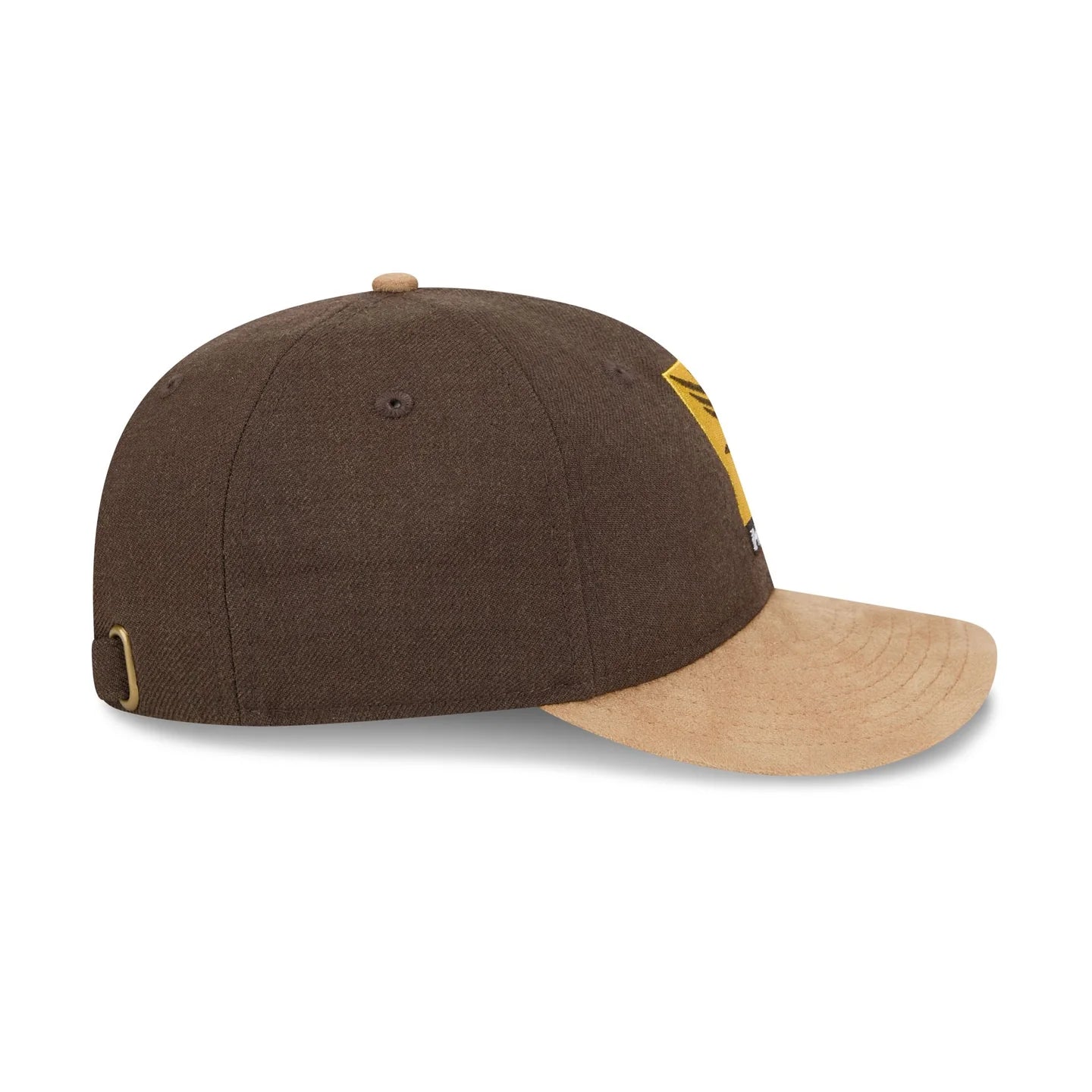 Hawthorn Hawks Hat - AFL 2025 Retro Contrast Suede 9Fifity Strapback Cap - New Era